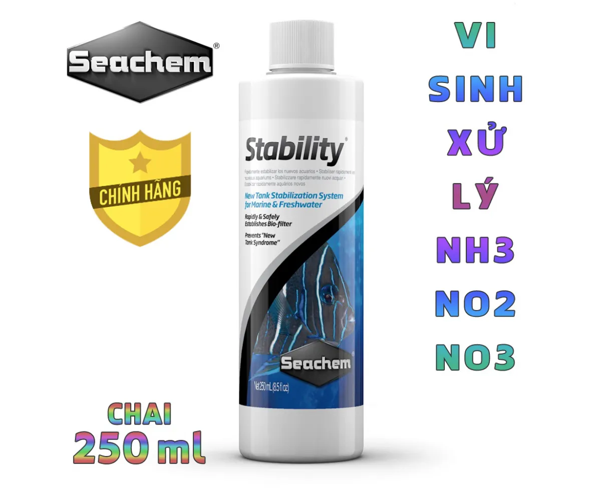 Vi sinh stability chính hãng seachem (250-500ml)